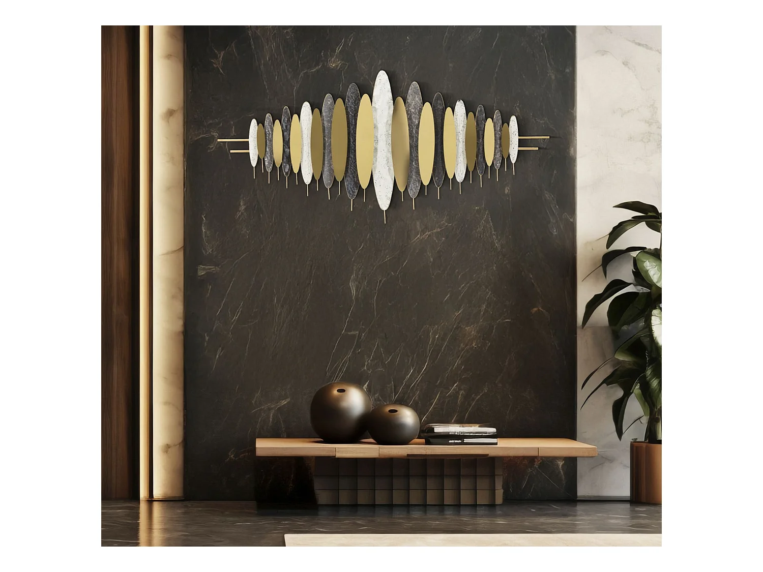 Panneau décoratif 3D abstrait cm 149x5x70