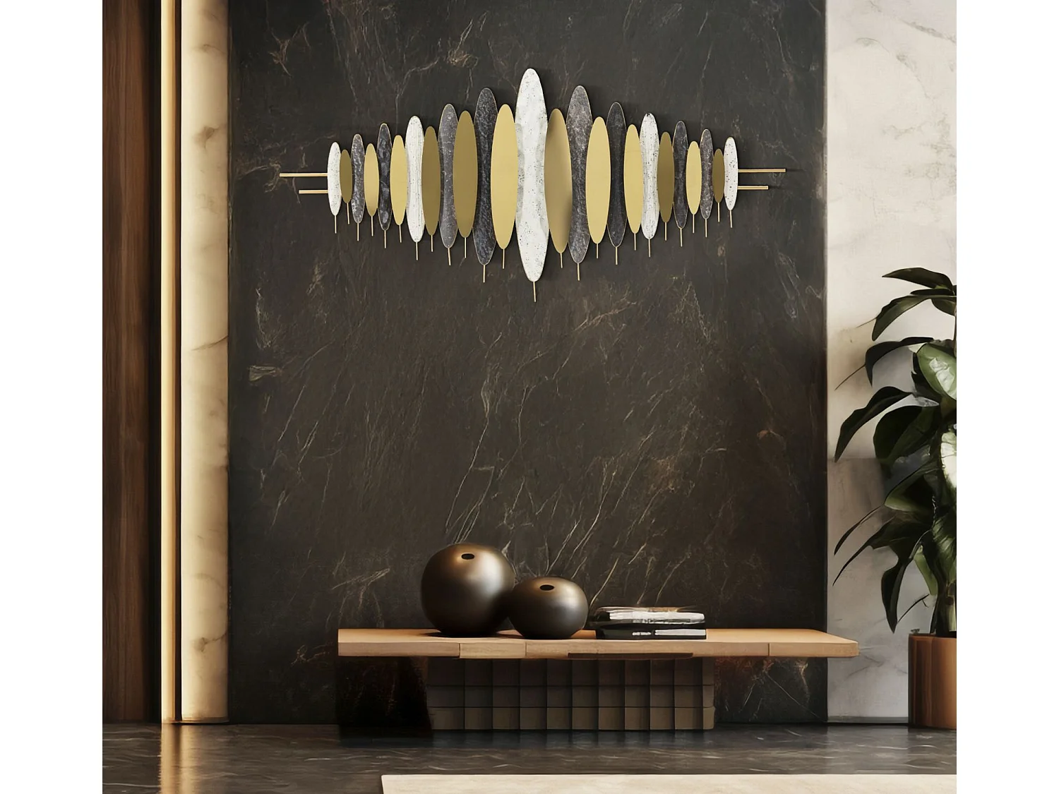 Abstract 3D decoratief paneel 149x5x70 cm