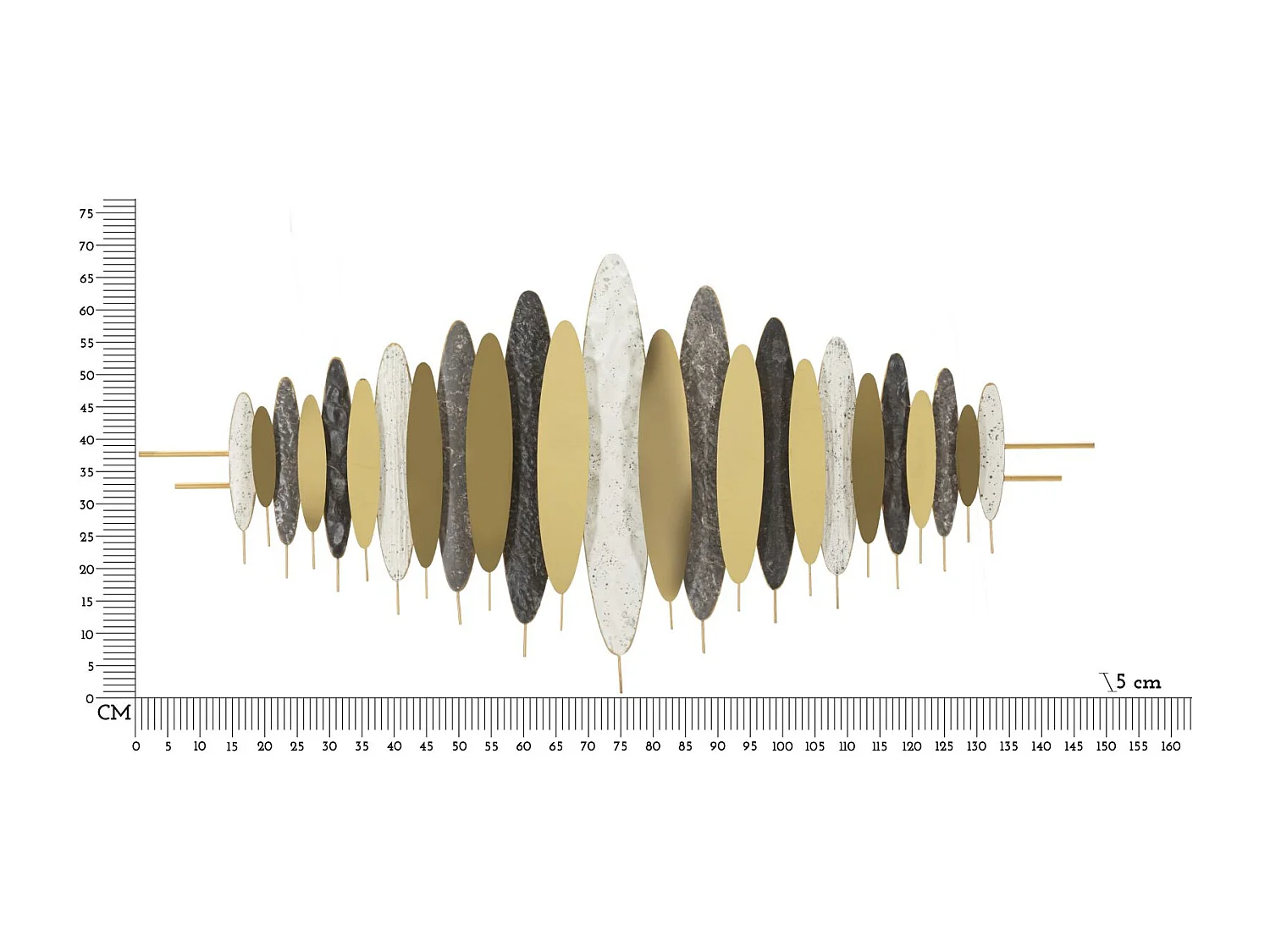 Abstract 3D decoratief paneel 149x5x70 cm