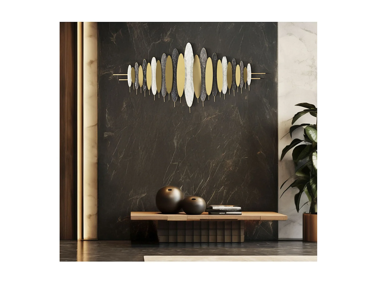 Abstract 3D decoratief paneel 149x5x70 cm