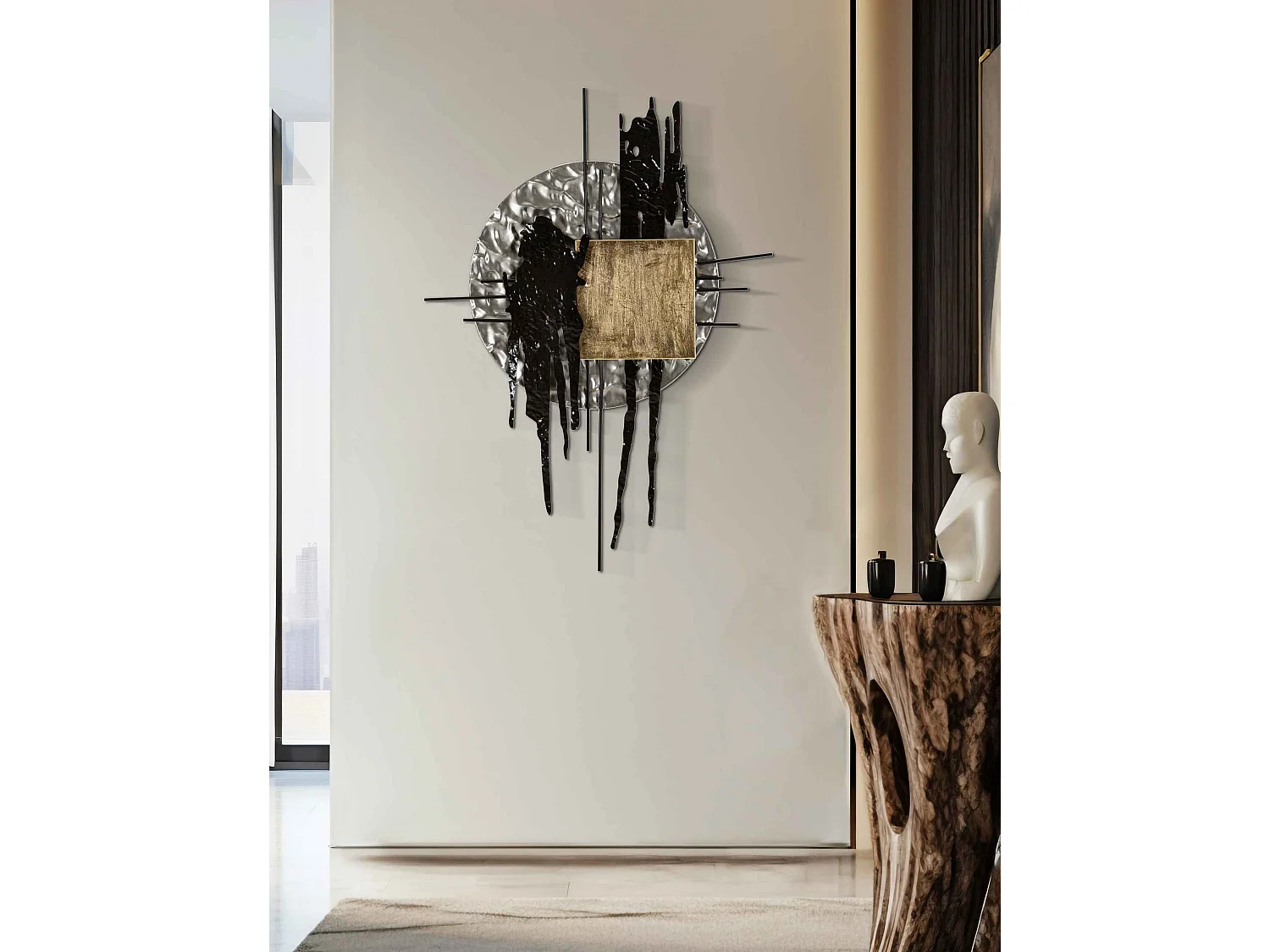 Abstract 3D decoratief paneel 71,8x6,4x100 cm