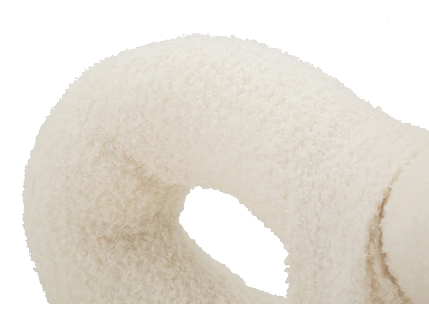 Sedia mini in teddy bianca cm ø 40x67