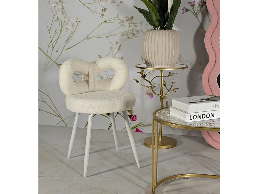 Chaise en tissu éponge Ilary 40 x 67 cm