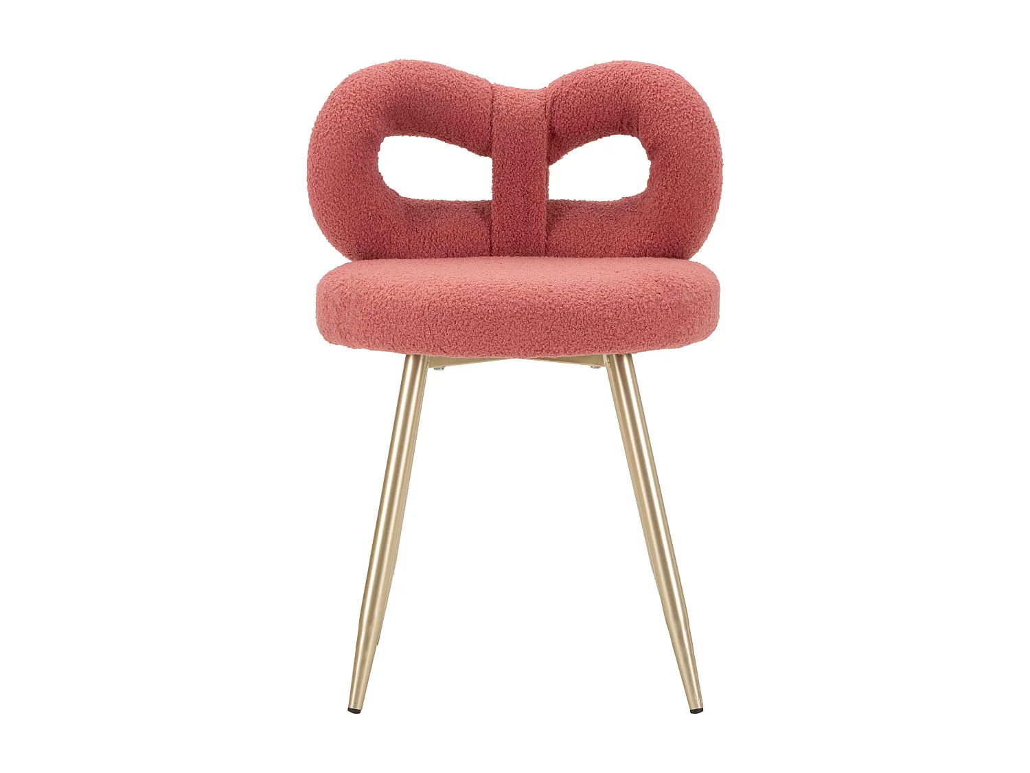 Sedia mini in teddy rosa cm ø 40x67