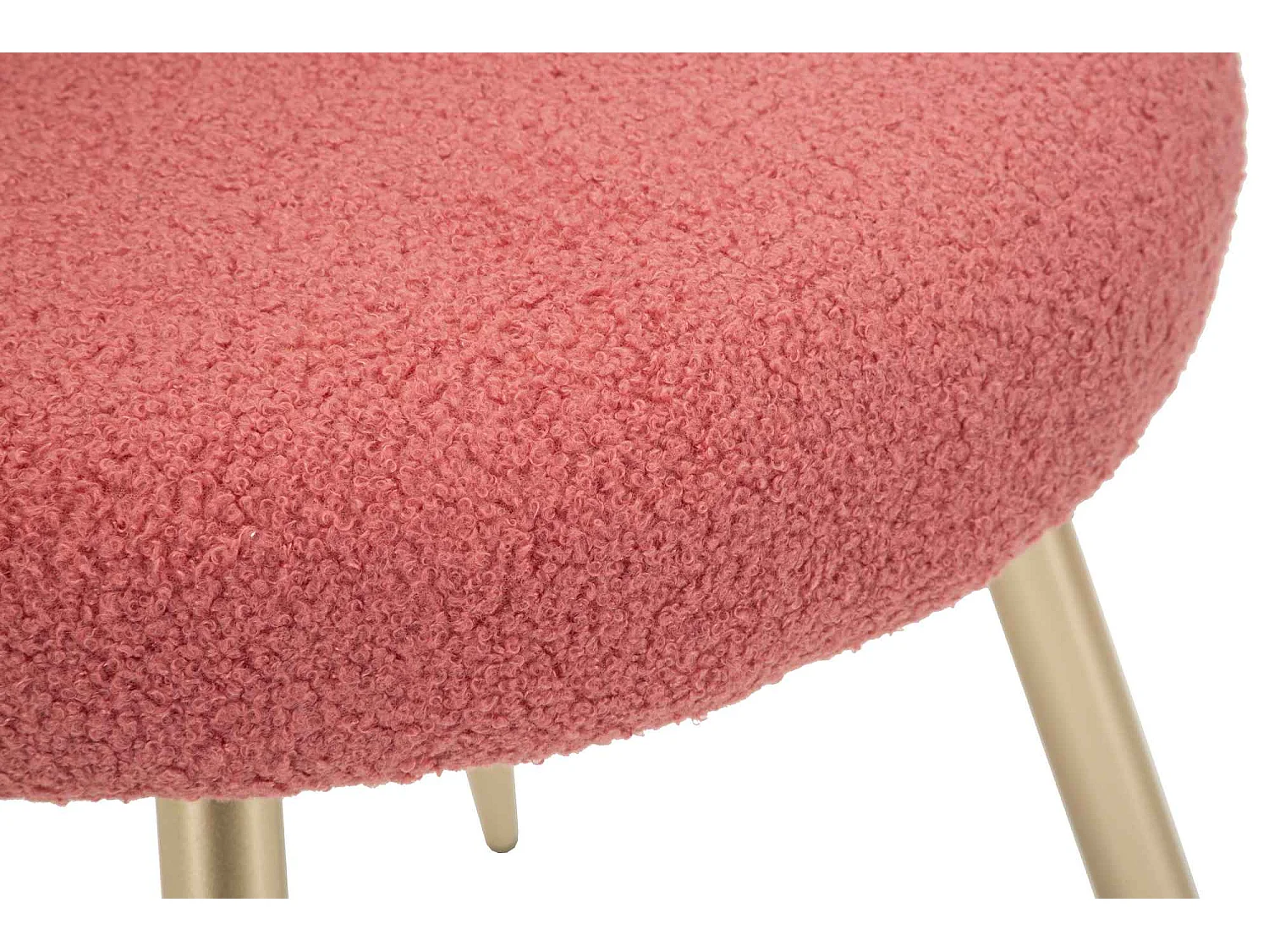 Sedia mini in teddy rosa cm ø 40x67