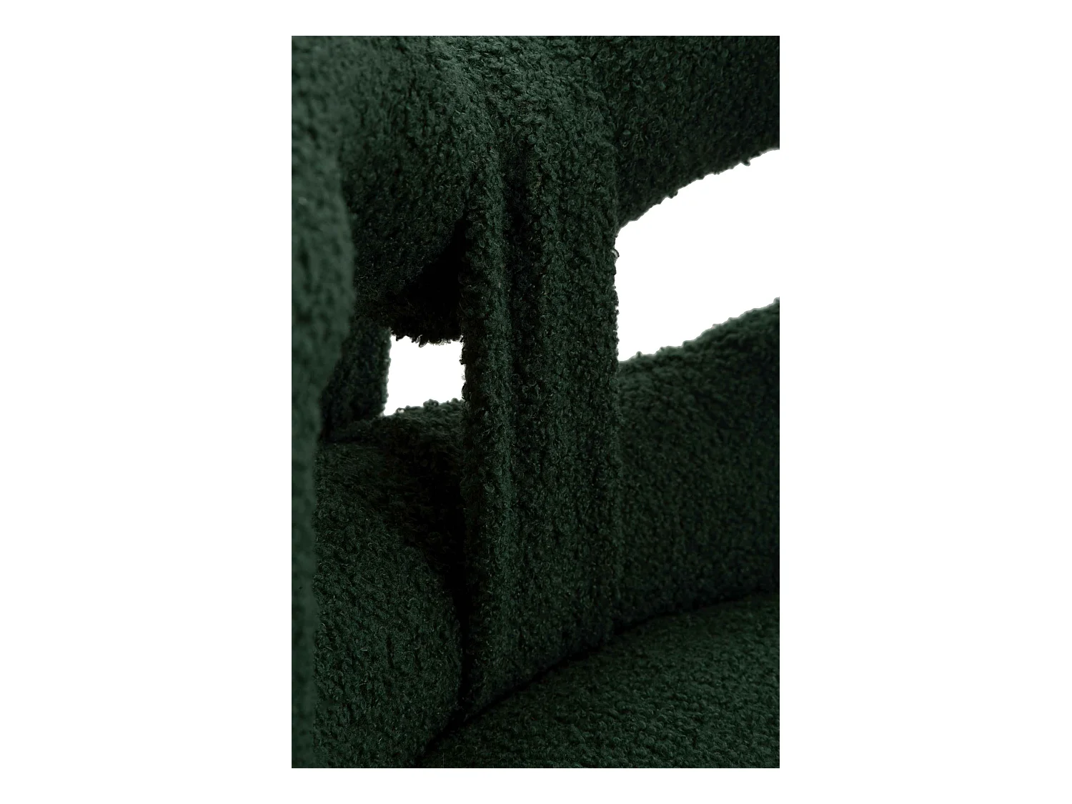 Sedia mini in teddy verde cm ø 40x67