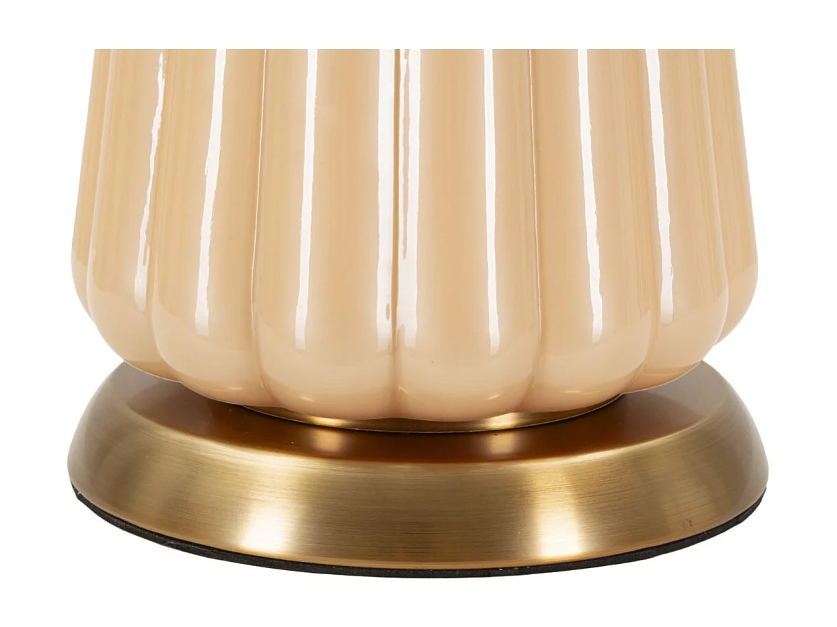 Lampe à Poser "Perly" 68cm Perle & Or