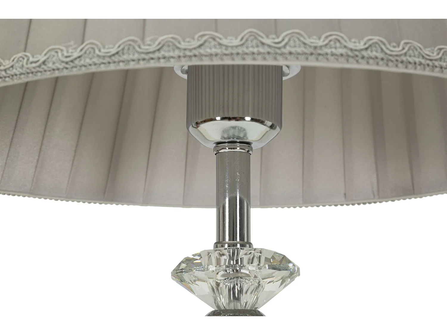 Lampe à Poser en Métal "Tolly" 56cm Argent