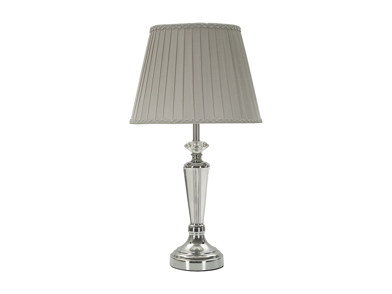 Lampe à Poser en Métal "Tolly" 56cm Argent