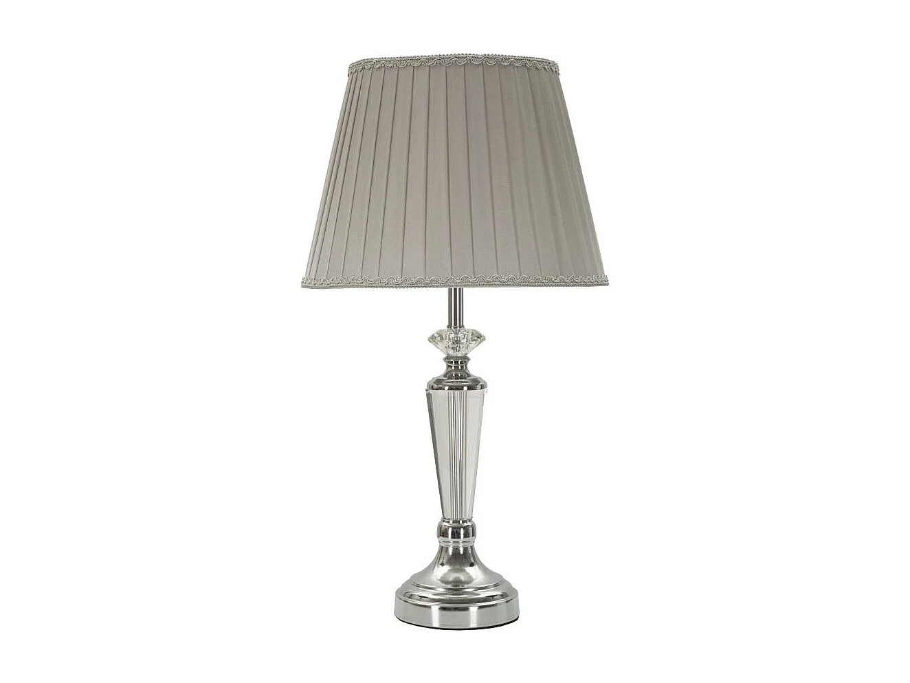 Lampe à Poser en Métal "Tolly" 56cm Argent