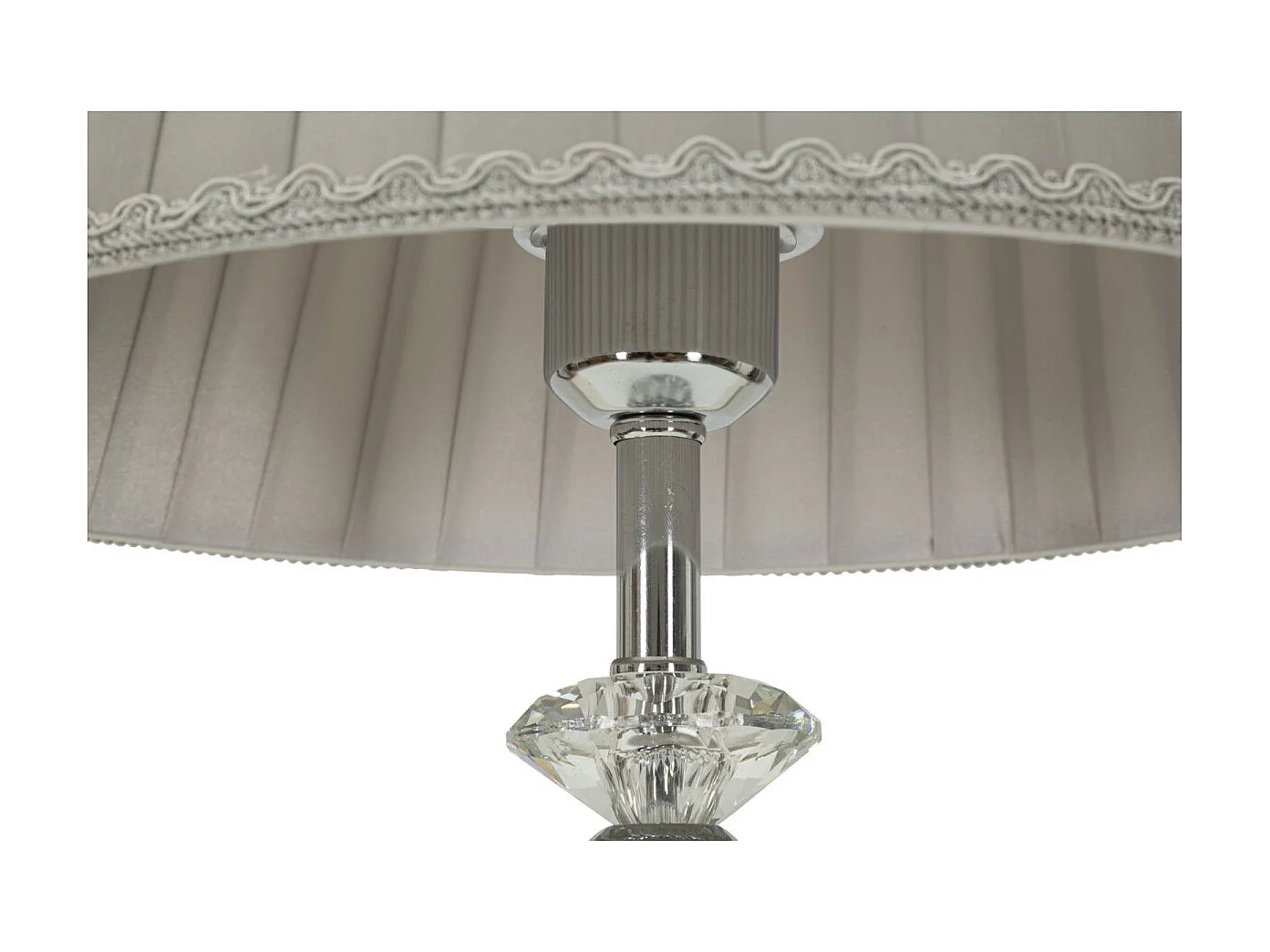 Lampe à Poser en Métal "Tolly" 56cm Argent