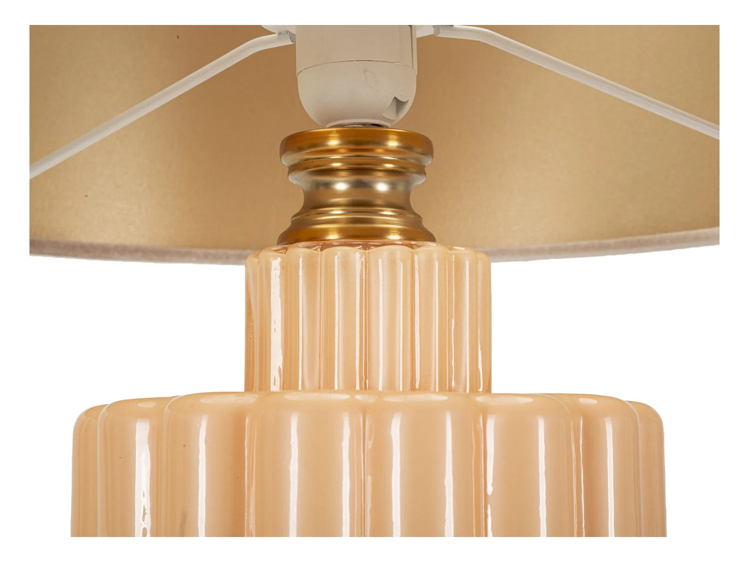 Lampe de table en verre nacré cm ø 40,5x69,5