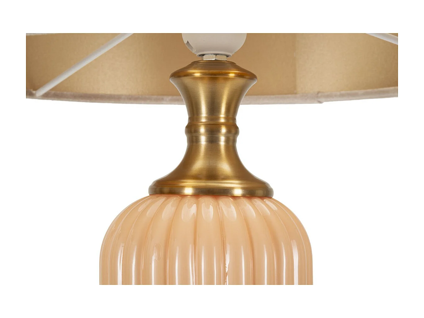 Lampe à Poser "Perly" 64cm Perle & Or