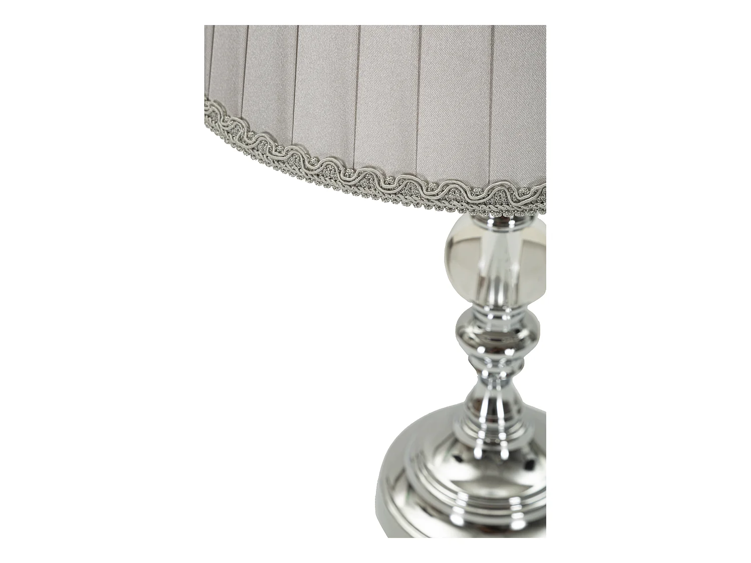 Lampe à Poser Design en Métal "Tolly" 46cm Argent