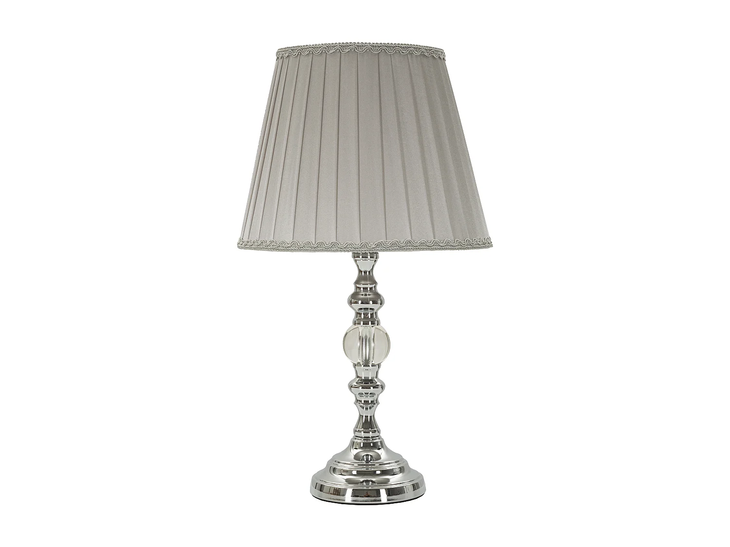 Lampe à Poser Design en Métal "Tolly" 46cm Argent