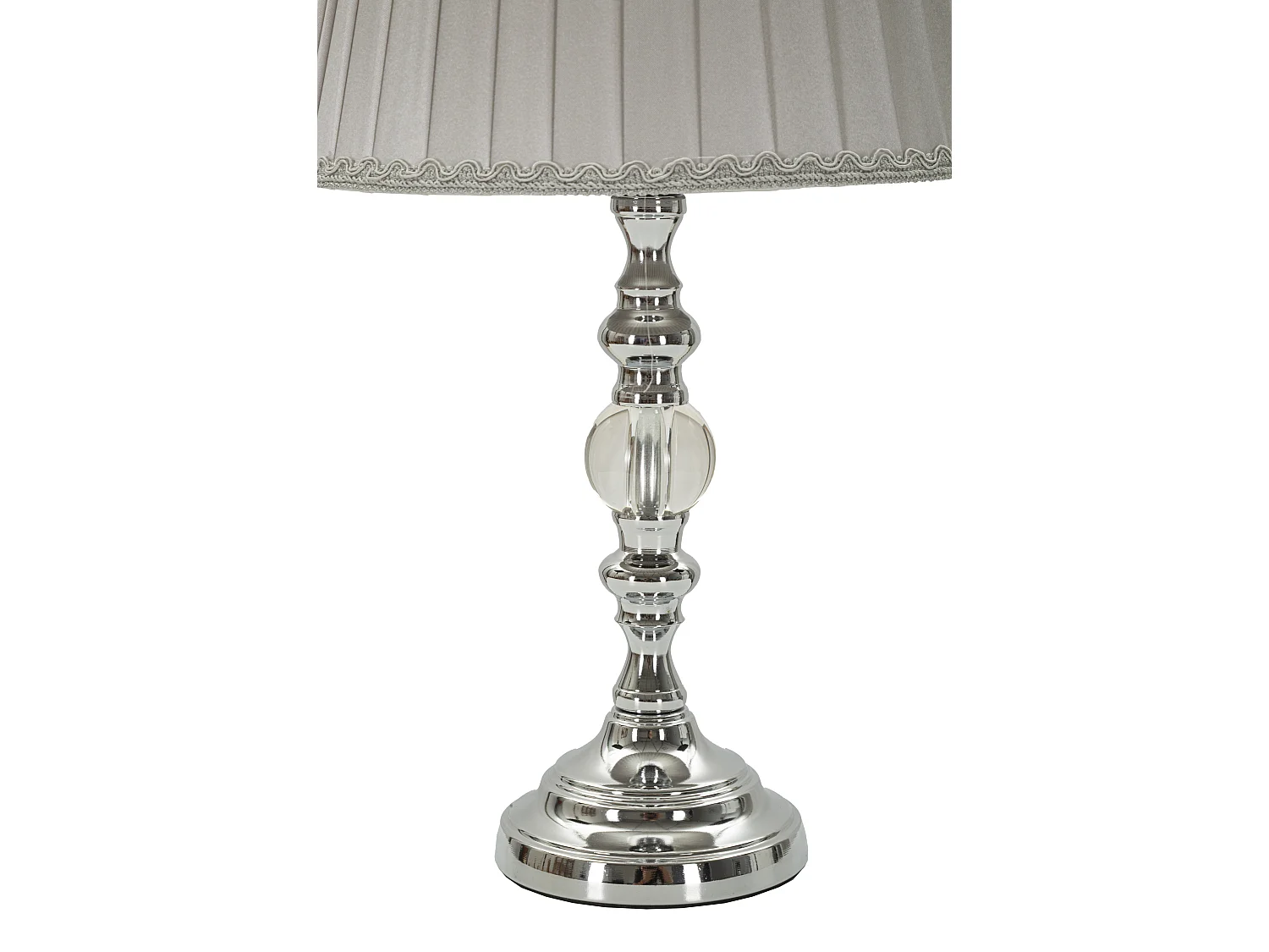 Lampe à Poser Design en Métal "Tolly" 46cm Argent