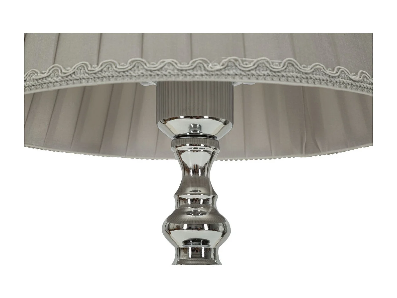 Lampe à Poser Design en Métal "Tolly" 46cm Argent