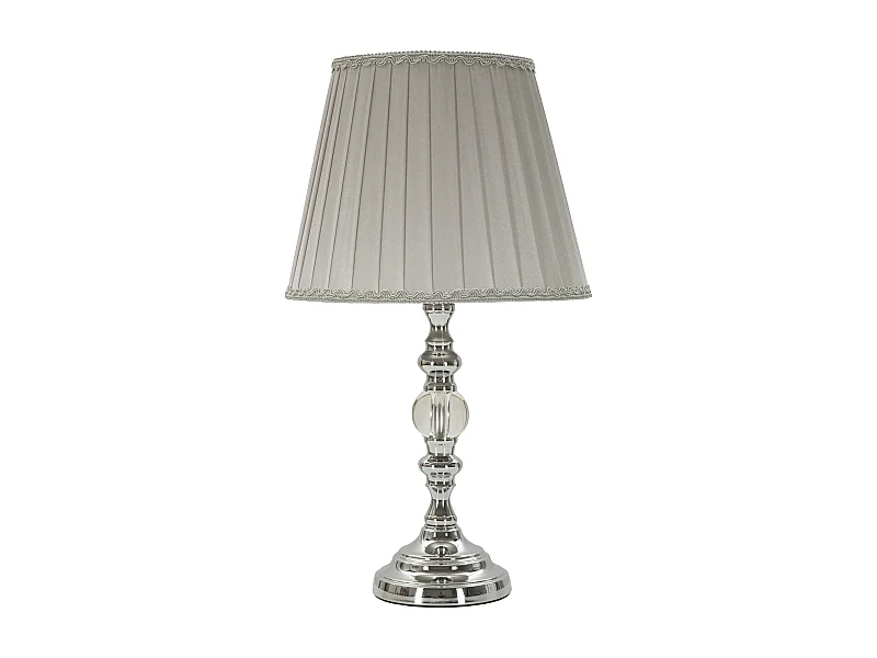 Lampe à Poser Design en Métal "Tolly" 46cm Argent