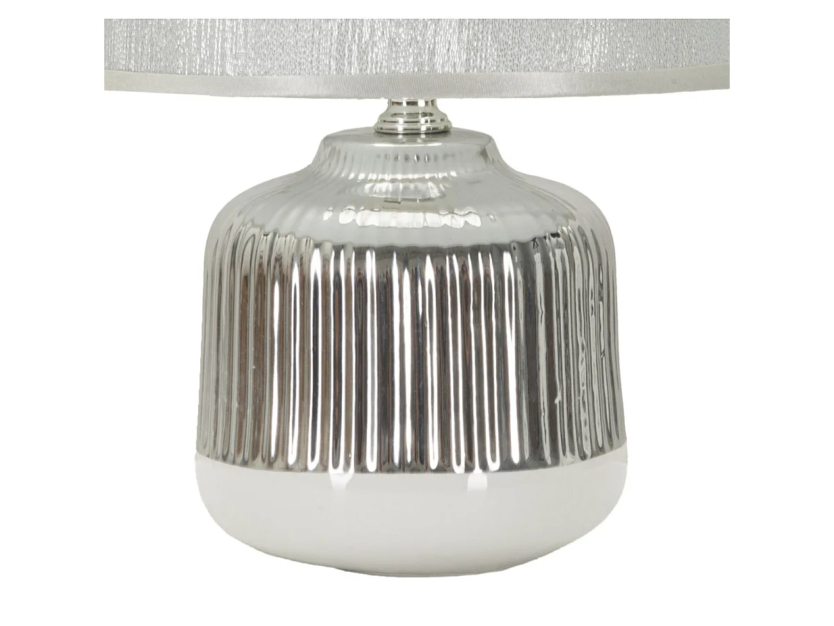 Lampa stołowa Lucina, kolor biały, ceramika, 20 x 20 x 29 cm, 1 x E14, Mauro Ferretti