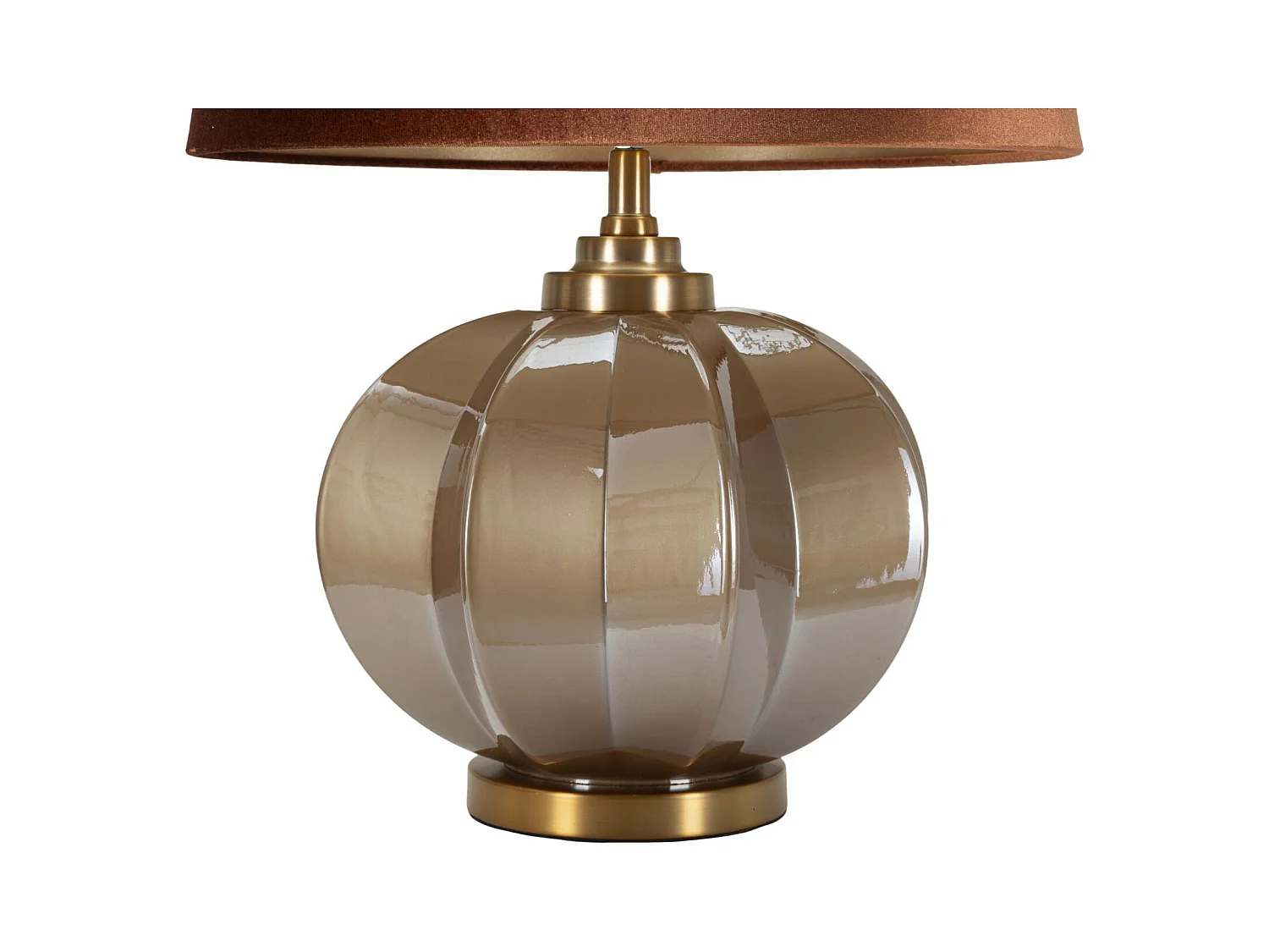 Lampe de table en verre marron cm ø 40,5x57