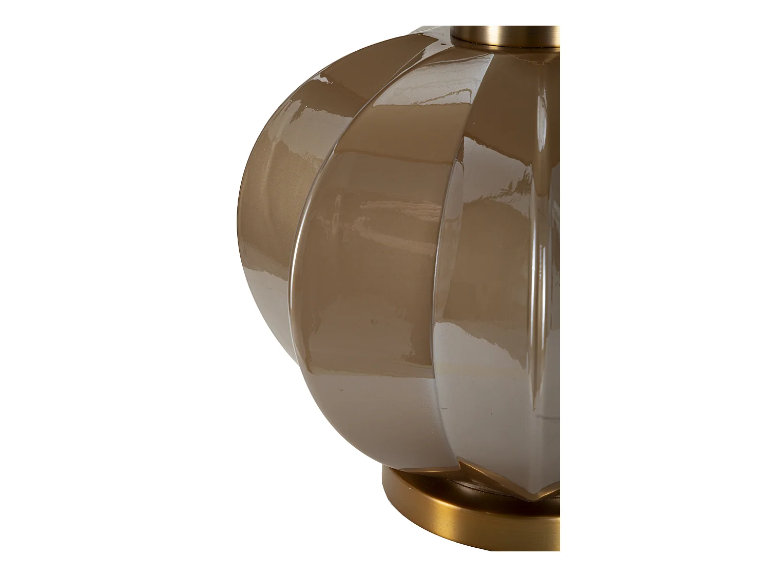 Lampe de table en verre marron cm ø 40,5x57