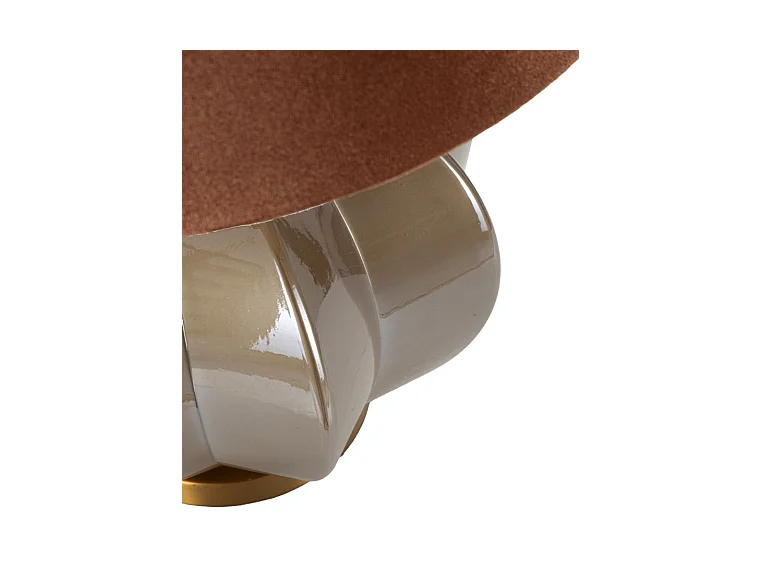 Lampe de table en verre marron cm ø 40,5x57