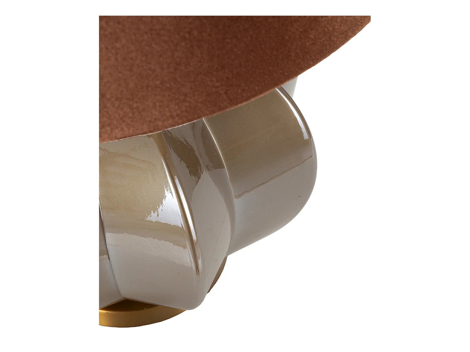 Lampe de table en verre marron cm ø 40,5x57