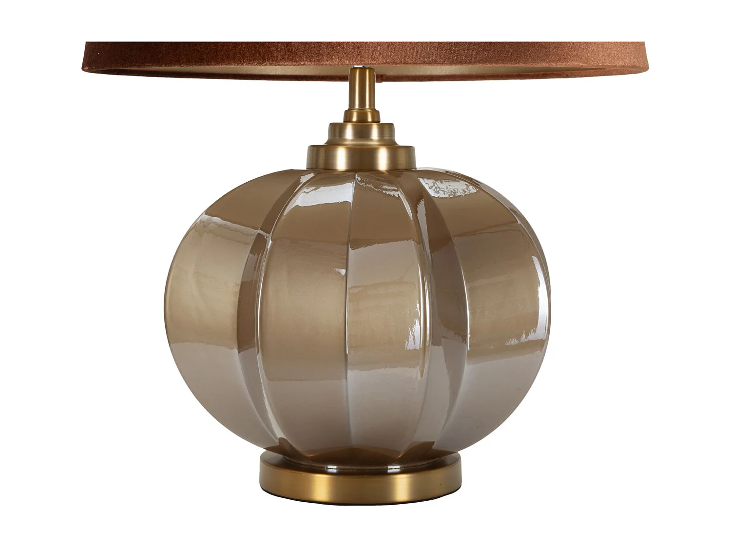 Lampe de table en verre marron cm ø 40,5x57