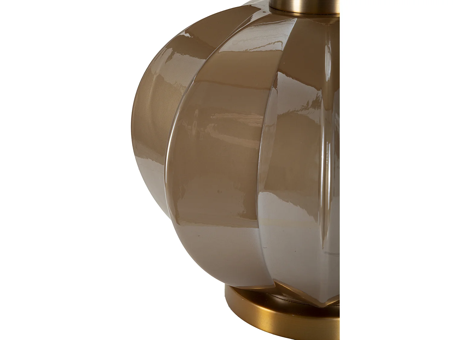 Lampe de table en verre marron cm ø 40,5x57