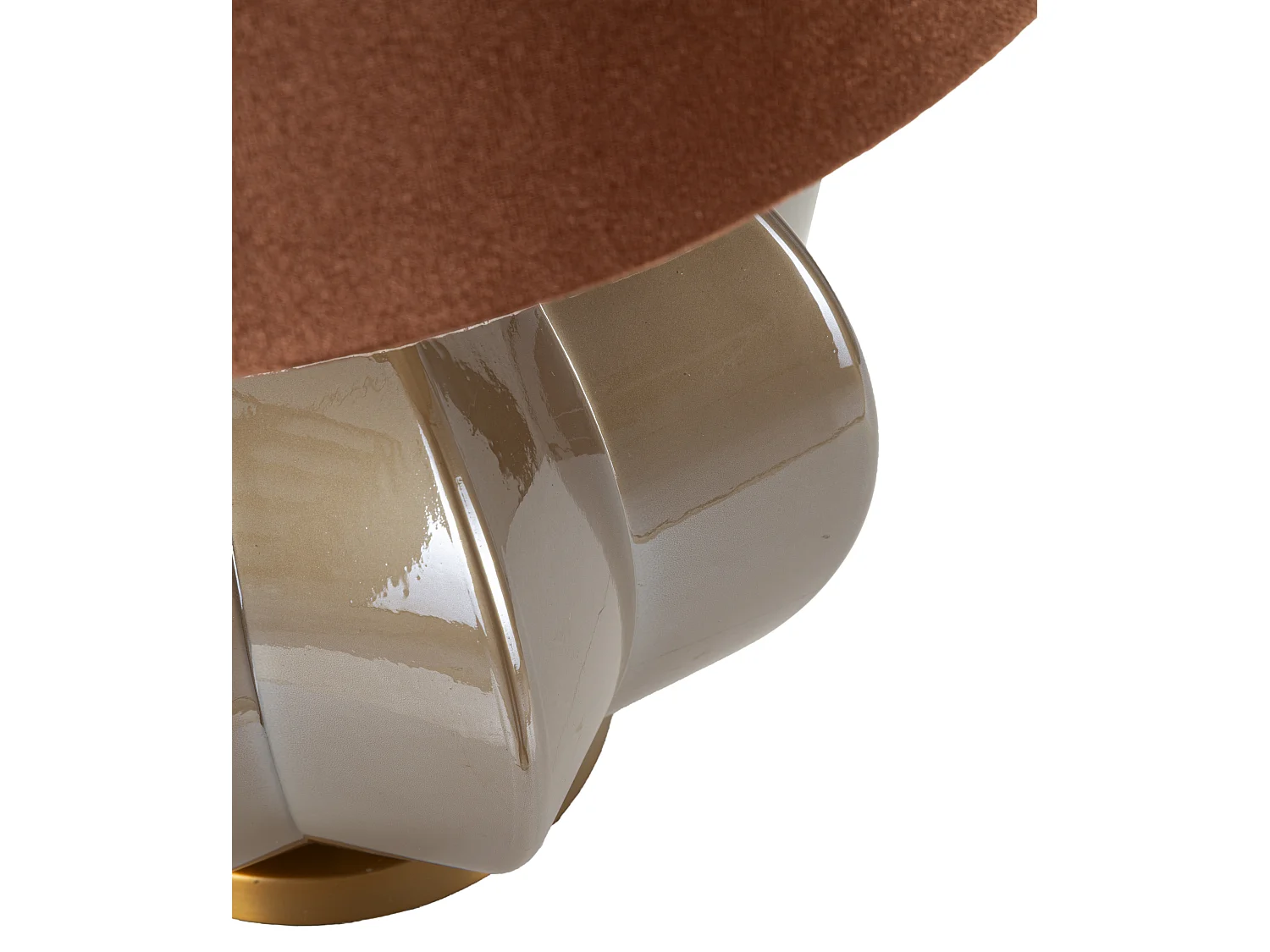 Lampe de table en verre marron cm ø 40,5x57