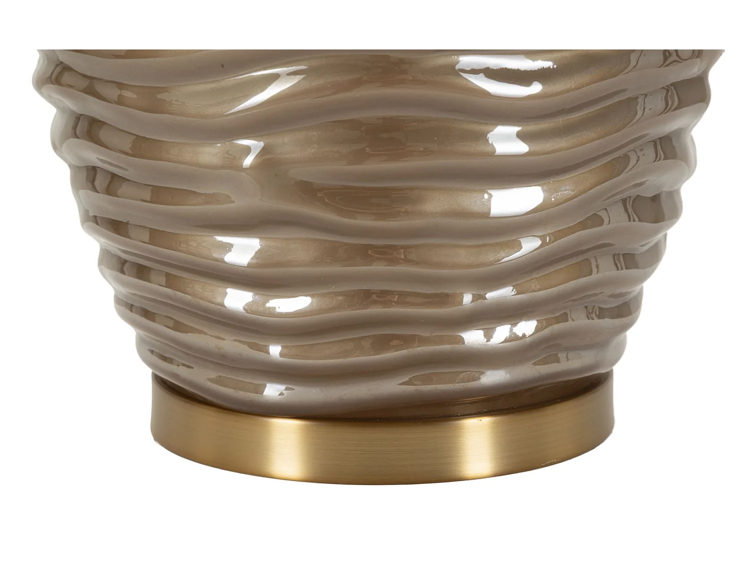 Lampe de table en verre marron cm ø 45,5x79