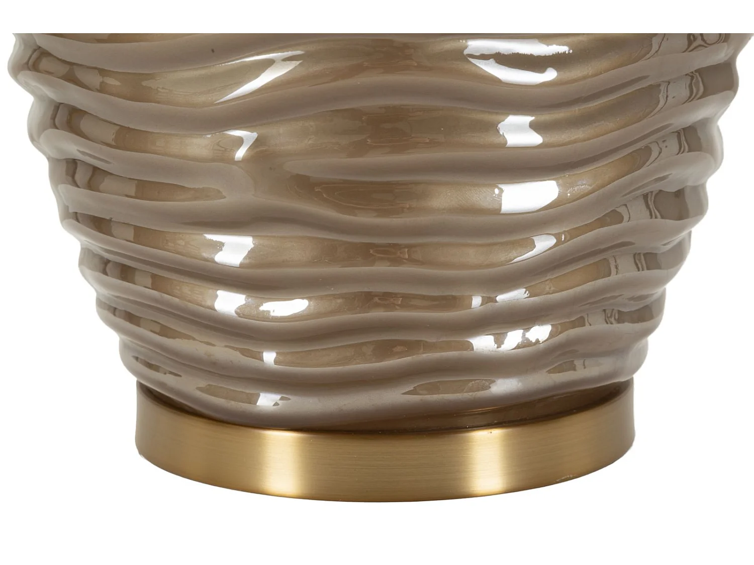 Lampe de table en verre marron cm ø 45,5x79