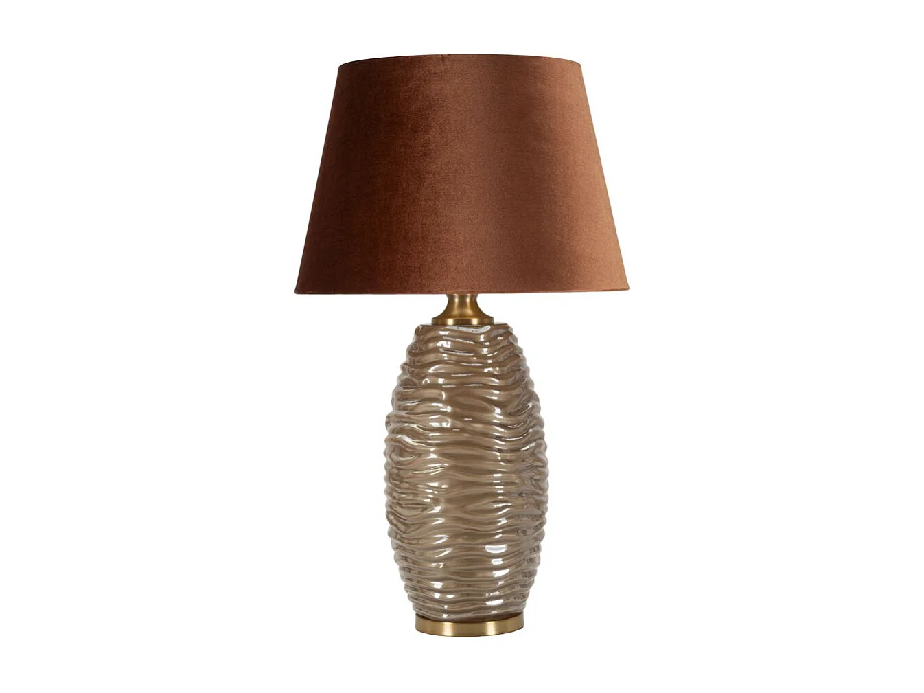 Lampe à Poser Design "Prague" 79cm Marron