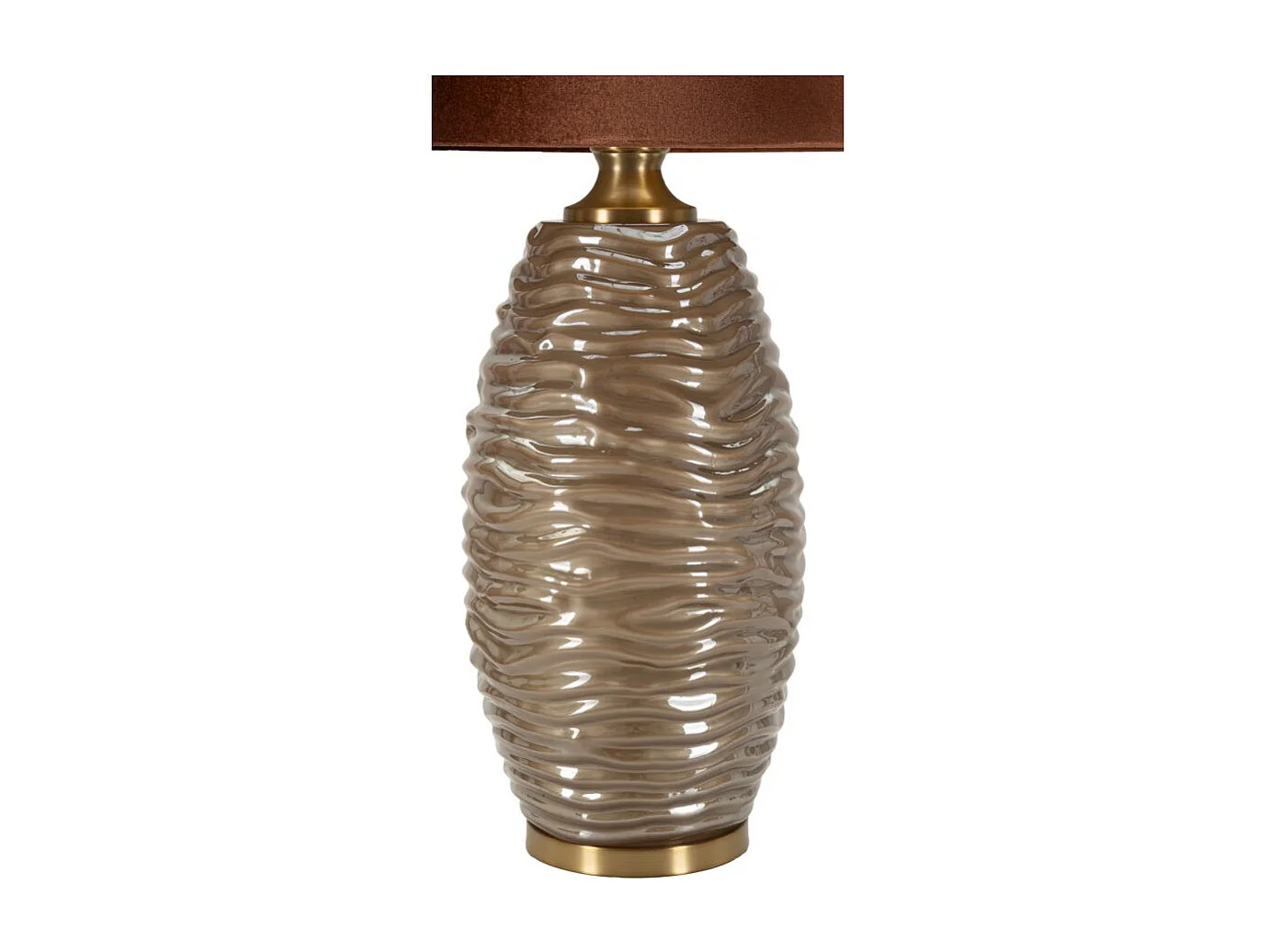 Lampe à Poser Design "Prague" 79cm Marron