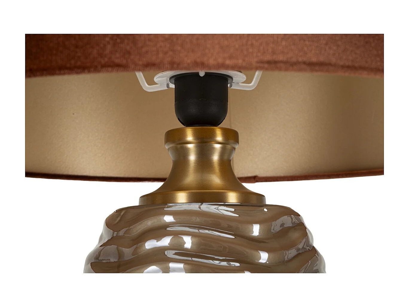 Lampe à Poser Design "Prague" 79cm Marron
