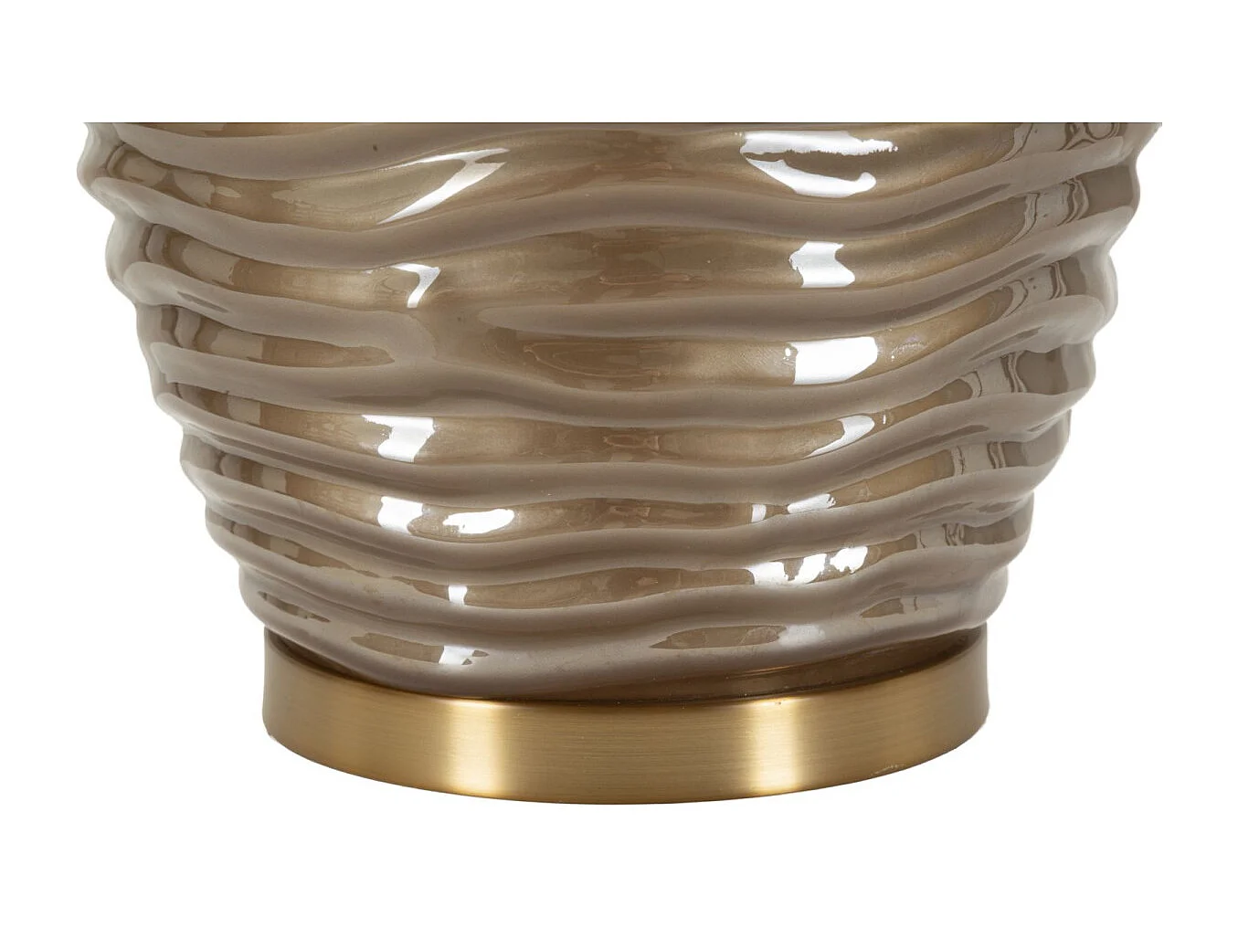 Lampe à Poser Design "Prague" 79cm Marron