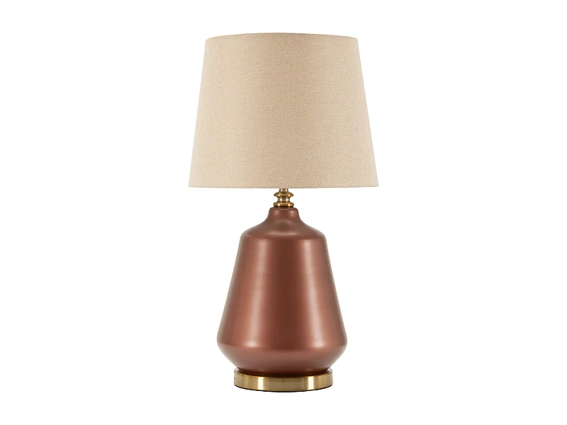 Lampada da tavolo in vetro marrone cm ø 35,5x65
