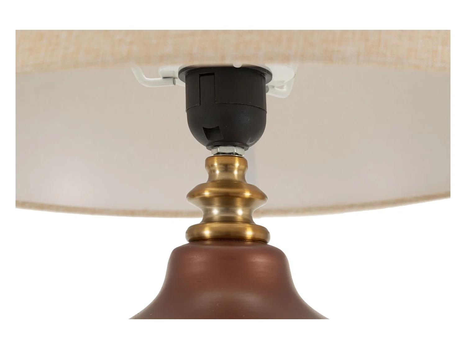 Lampe de table en verre marron cm ø 35,5x65