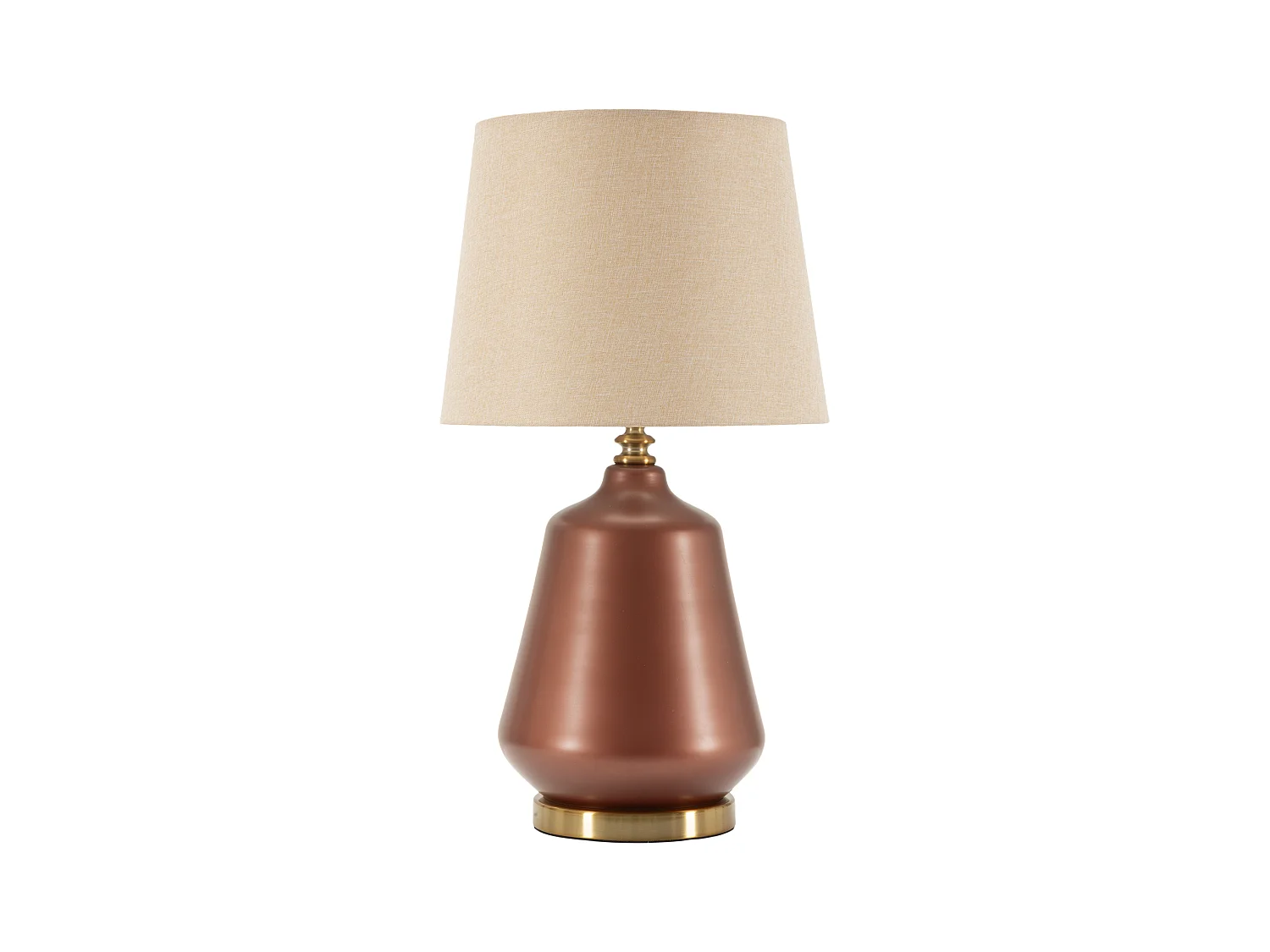 Lampada da tavolo in vetro marrone cm ø 35,5x65