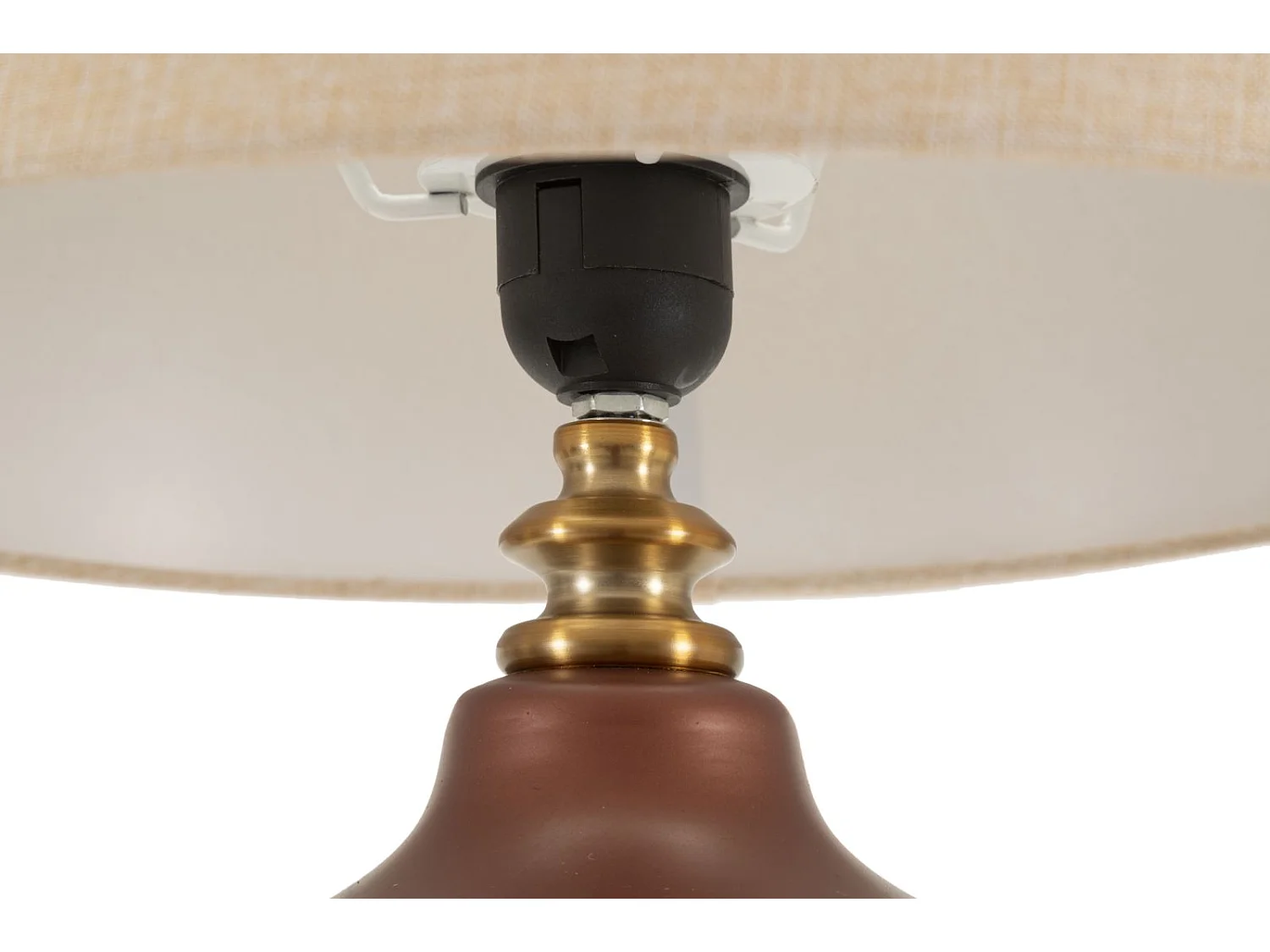 Lampe de table en verre marron cm ø 35,5x65