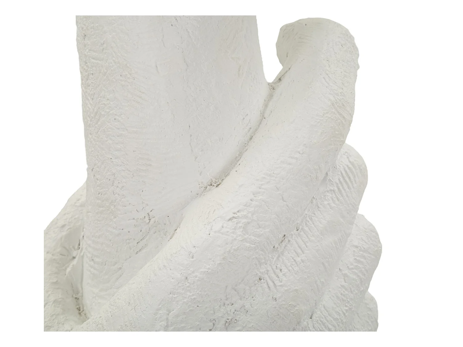 Lampe de table en résine blanche avec abat-jour crème, ø 35x93 cm