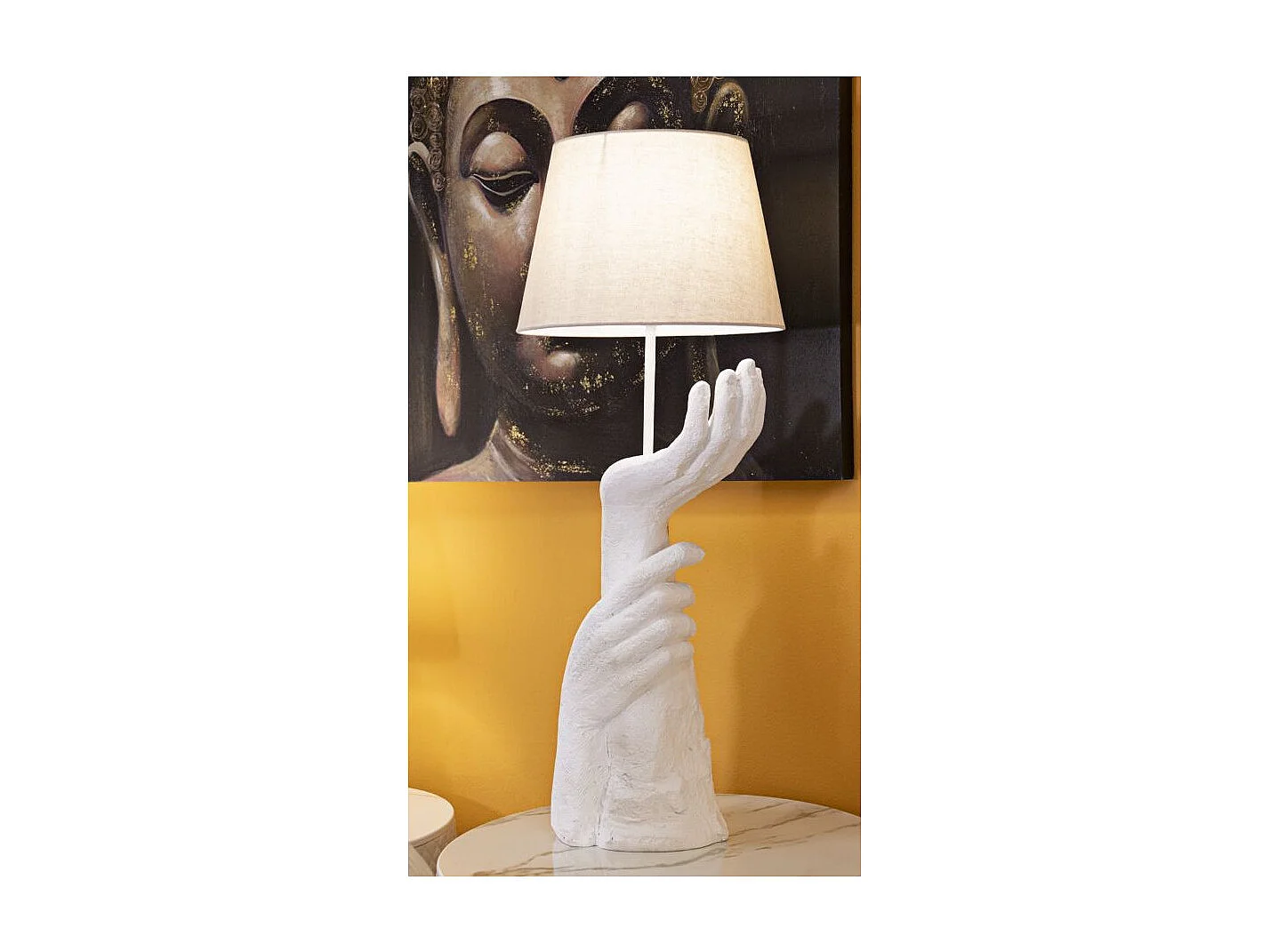 Lampe à Poser Design "Life" 93cm Blanc