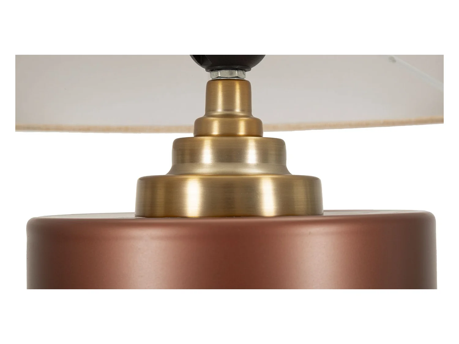 Lampe de table en verre marron cm ø 36,5x56,5