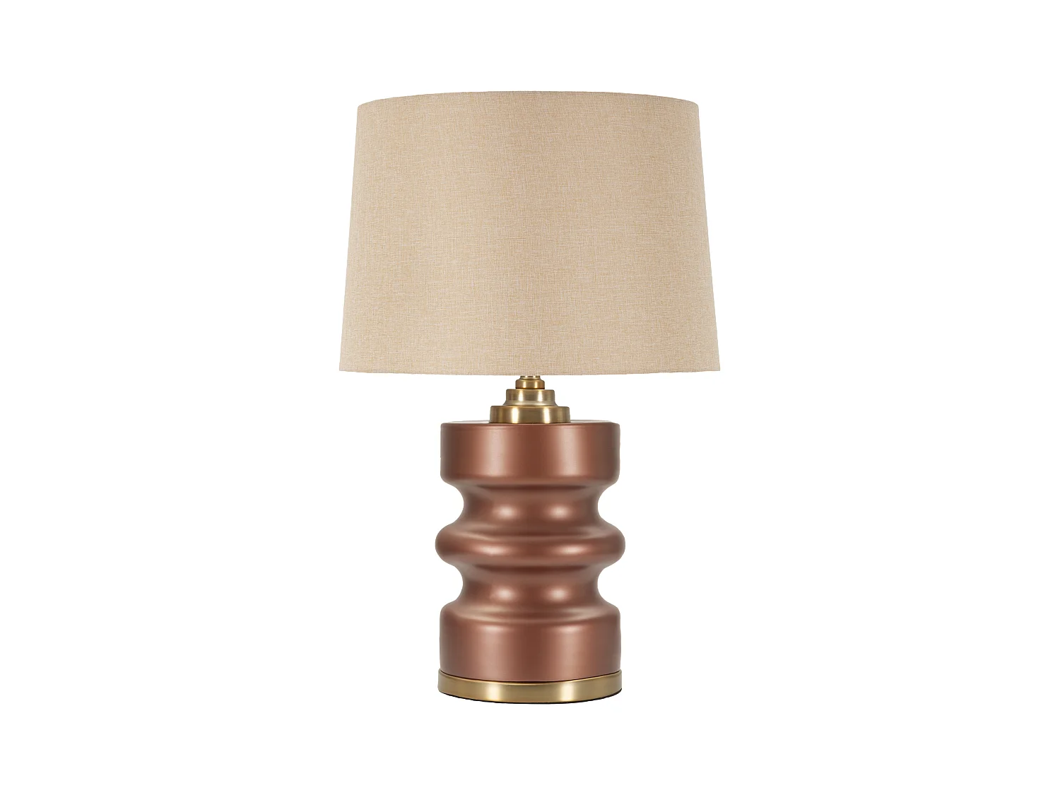 Lampe de table en verre marron cm ø 36,5x56,5