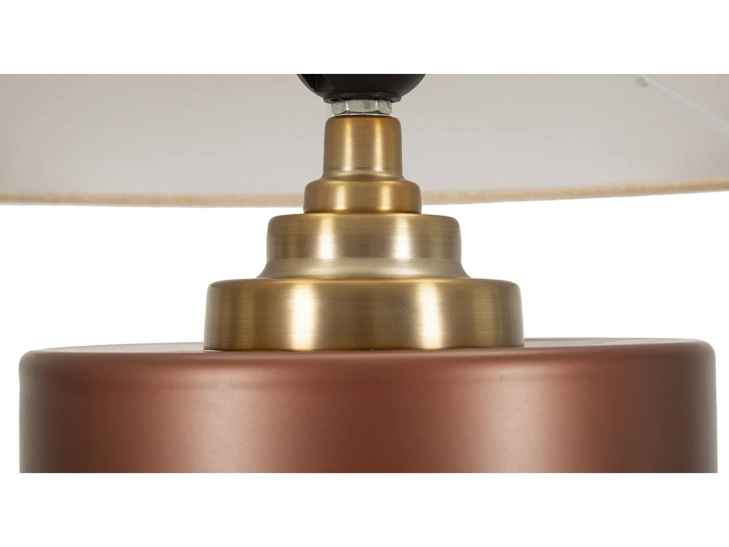 Lampe de table en verre marron cm ø 36,5x56,5