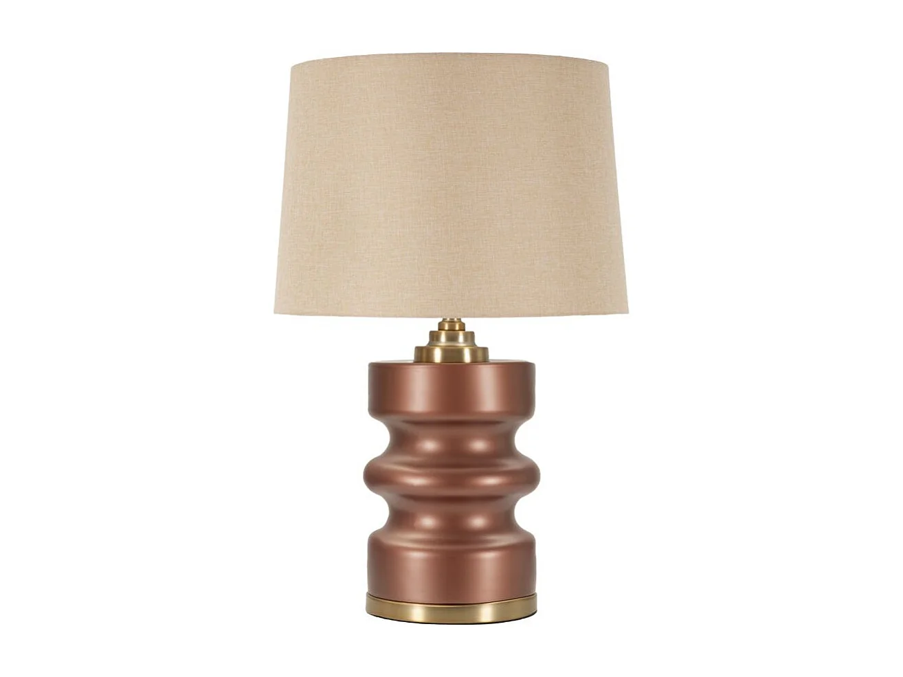 Lampe Design "Rosenthal" 56cm Marron