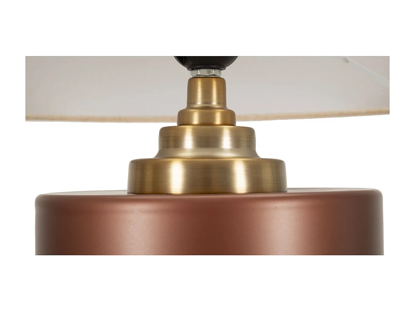 Lampe Design "Rosenthal" 56cm Marron