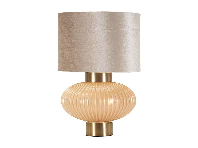 Lampe de table en verre nacré cm ø 33x49