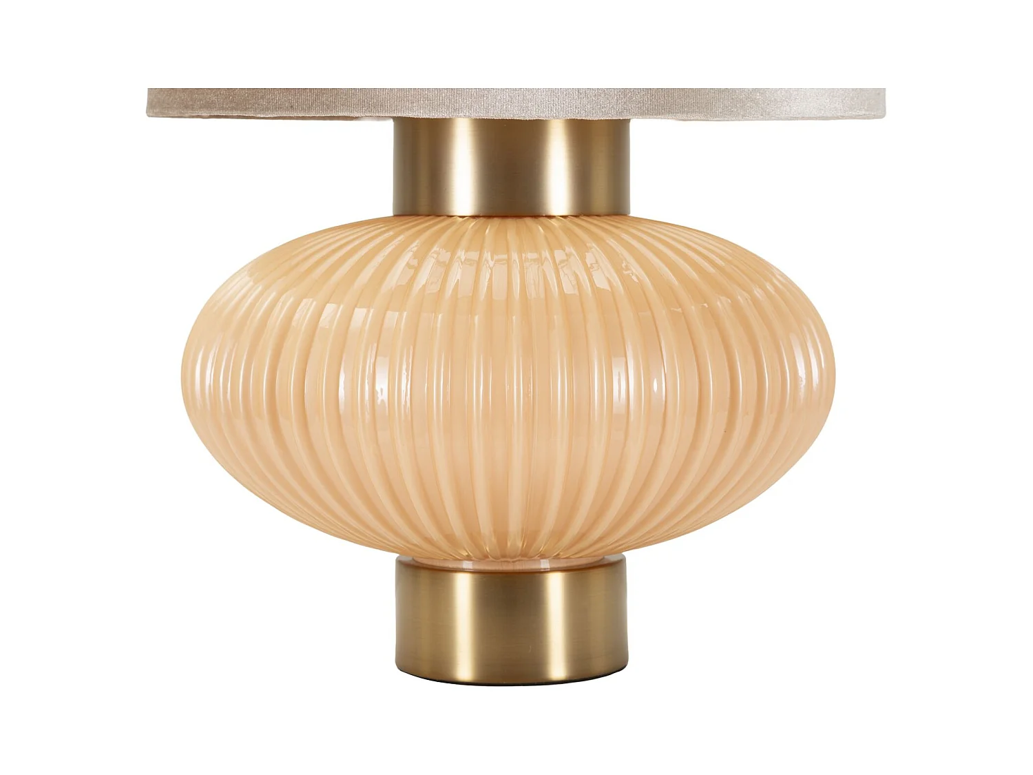 Lampe de table en verre nacré cm ø 33x49