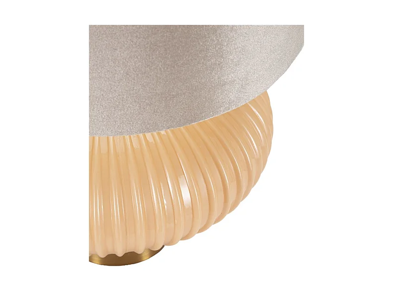 Lampe de table en verre nacré cm ø 33x49